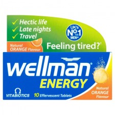 Vitabiotics Wellman Orange Energy Effervescent Tablets 10 per pack