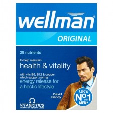 Vitabiotics Wellman Original Health and Vitality Tablets 30 per pack