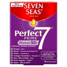 Seven Seas Perfect 7 Woman 50+ Multivitamins and Omega 3 30 Day Duo Pack