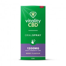 Vitality CBD Berry Oral Spray 1200mg with MCT Oil 30ml