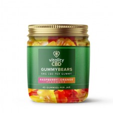 Vitality CBD Mixed Fruit Gummy Bears 5mg 40 per pack