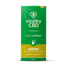 Vitality CBD Lemon Oral Spray 600mg with MCT Oil 30ml