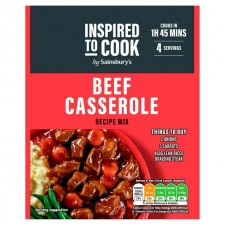 Sainsburys Inspired to Cook Beef Casserole Recipe Mix 40g