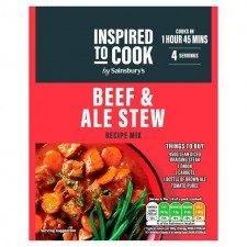 Sainsburys Inspired to Cook Beef and Ale Stew Mix 43g