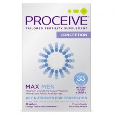 Proceive Mens Max Orange Fertility Supplement Conception Sachets 30 per pack