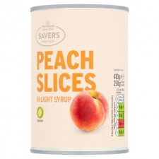 Morrisons Savers Peach Slices In Light Syrup 240g
