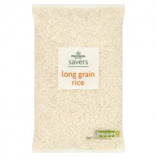 Morrisons Savers Long Grain White Rice 1kg