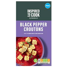 Sainsburys Black Pepper Croutons Inspired to Cook 150g
