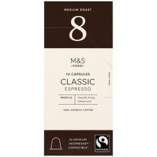 Marks and Spencer Fairtrade Classic Coffee Pods 10 per pack