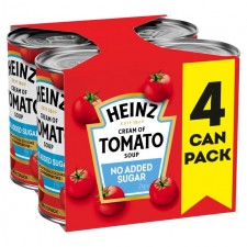 Heinz No Added Sugar Cream Of Tomato Soup 4 x 400g