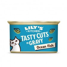 Lilys Kitchen Tasty Cuts in Gravy Ocean Fish Wet Food for Cats 85g