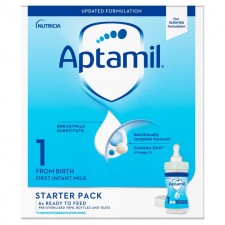 Aptamil Stage 1 First Infant Milk Starter Pack From Birth 6 x 70ml