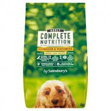 Sainsburys Complete Nutrition Adult Dog Food with Chicken and Vegetables 5kg