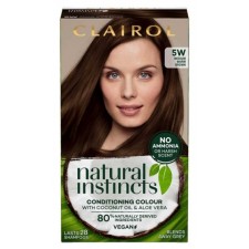 Clairol Natural Instincts Vegan Semi Permanent Hair Dye 5W Medium Warm Brown 175ml