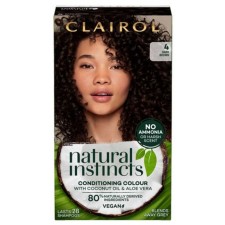 Clairol Natural Instincts Vegan Semi Permanent Hair Dye 4 Dark Brown 175ml