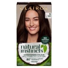 Clairol Natural Instincts Vegan Semi Permanent Hair Dye 5 Medium Brown 175ml