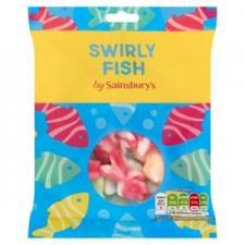 Sainsburys Jelly Swirly Fish 160g