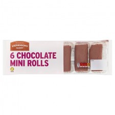 Morrisons Savers Chocolate Mini Rolls 6 per pack