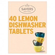 Morrisons Savers Lemon Dishwasher Tablets 40 per pack