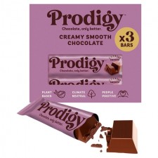 Prodigy Creamy Smooth Chocolate Bar Multipack 3 x 35g