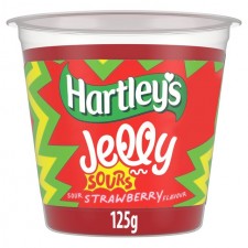 Hartleys Sours Jelly Strawberry 125g