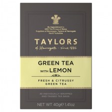 Taylors Green Tea with Lemon Teabags 20 per pack