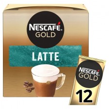 Nescafe Gold Latte Instant Coffee Sachets 12 per pack