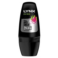 Lynx Epic Fresh Grapefruit and Tropical Pineapple Deodorant Roll On For Men 50ml