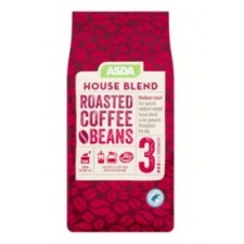 Asda House Blend Roasted Coffee Beans 454g