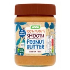 Asda 100% Peanuts Smooth Peanut Butter 340g