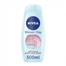 Nivea Shower Clay Fresh Hibiscus And White Sage 500Ml