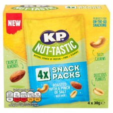 KP Nut Tastic Pinch of Salt Nut Mix Multipack 4 Pack 120g