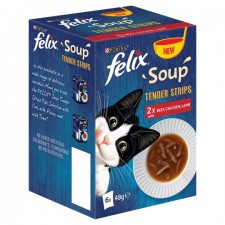 Felix Cat Soup Meat Selection 6 x 48g