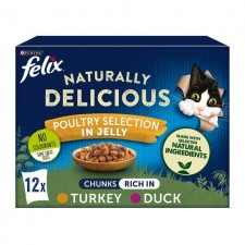 Felix Naturally Delicious Poultry Selection in Jelly 12 x 80g