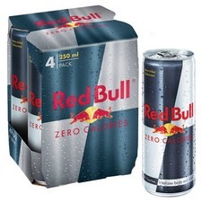 Red Bull Zero Calories Energy Drink 4 X 250ml Cans