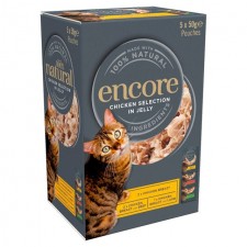 Encore Cat Pouch Chicken in Jelly 5 x 50g
