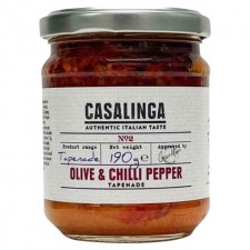 Casalinga Olive and Chilli Pepper Tapenade 190g