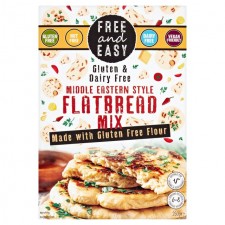 Free and Easy Gluten and Dairy Free Middle Eastern Flatbread Mix 250g