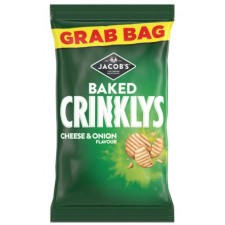 Retail Pack Jacobs Mini Cheddars Crinklys Cheese and Onion 30 x 45g packs