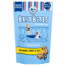 Brit Bites Natural Baked Dog Treats With Banana and Oat 175g