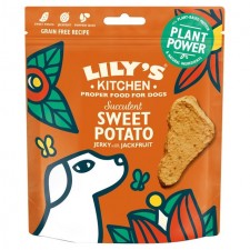 Lilys Kitchen Succulent Sweet Potato Jerky with Jackfruit Treats for Dogs 70g