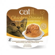Catit Chicken Dinner with Liver and Sweet Potato Wet Cat Food 80g