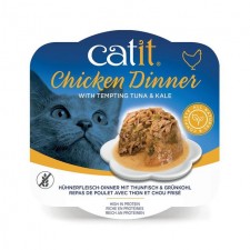Catit Chicken Dinner with Tuna and Kale Wet Cat Food 80g