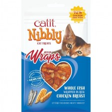 Catit Nibbly Wraps Chicken and Fish Cat Treat 30g