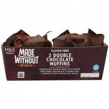 Marks and Spencer Made Without 2 Double Chocolate Muffins 200g