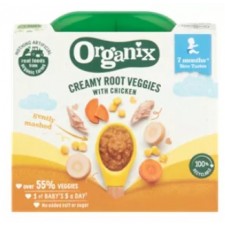 Organix Creamy Root Veggies with Chicken 7 Months+ 130g