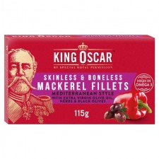 King Oscar Skinless and Boneless Mackerel Medit Herb 115g
