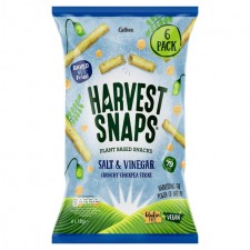 Harvest Snaps Chickpea Sticks Salt and Vinegar 6 per pack