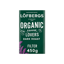 Lofbergs Organic Dark Roast Ground Coffee 450G