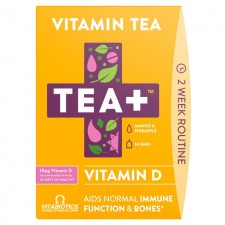 TEA+ Vitamin D Infused Tea Mango and Pineapple 14 per pack